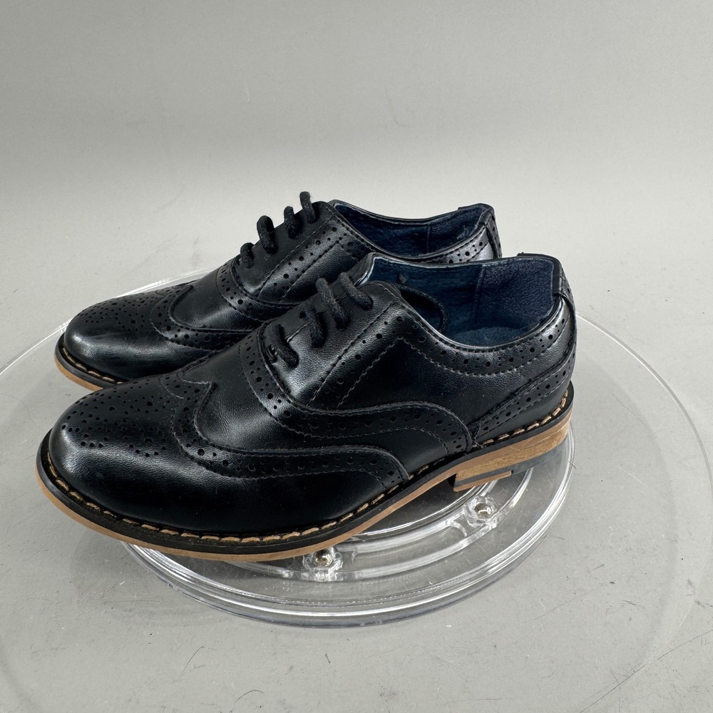 Bruno Marc Boys Prince_K2 Wingtip Brogue Oxford Dress Shoes Black Size 10
